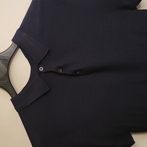 Men's Zara Man Dark Blue Casual Button Up Soft Comfy